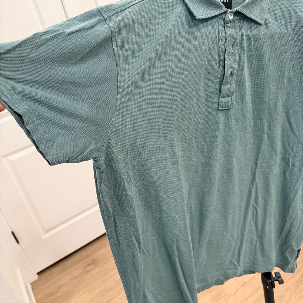 Todd Snyder Sage Green Polo Shirt Mens Large - Picture 3 of 8